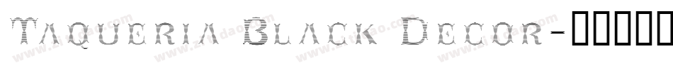 Taqueria Black Decor字体转换